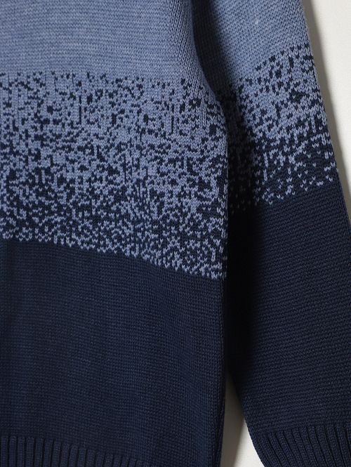 Blusão Tricot Infantil Para Menino - MARINHO/AZUL