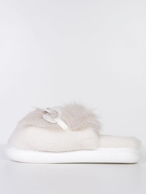 Pantufa Flowfa Chloe Feminina BEGE