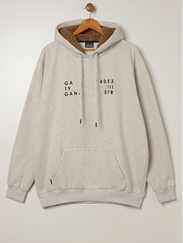 Moletom Com Capuz Gangster Plus Size Masculino MESCLA