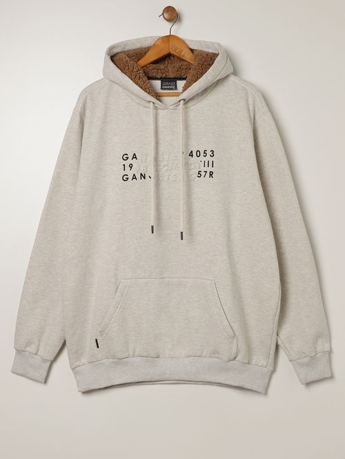 Moletom Com Capuz Gangster Plus Size Masculino MESCLA