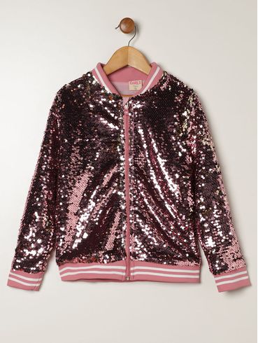 Jaqueta College Infantil Para Menina - ROSA