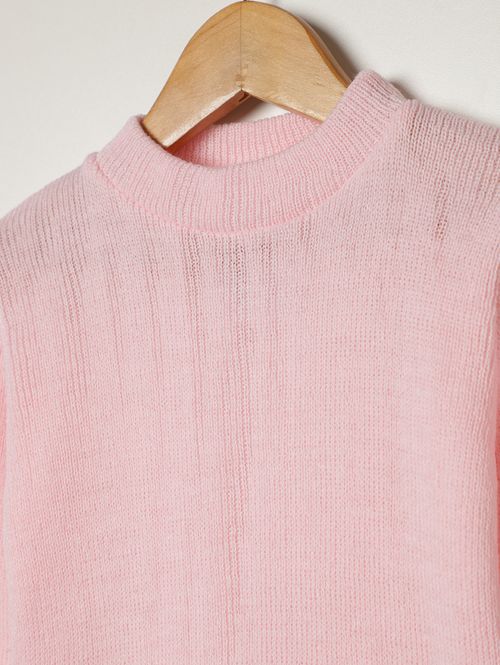 Blusão Tricot Infantil Para Menina - ROSA CLARO