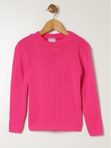 Blusão Tricot Infantil Para Menina - PINK