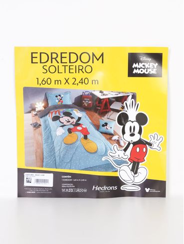 Edredom Solteiro Mickey Home Hedrons AZUL