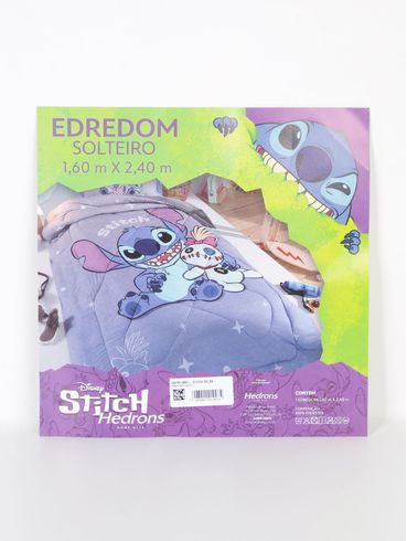 Edredom Solteiro Stitch Relax Hedrons AZUL