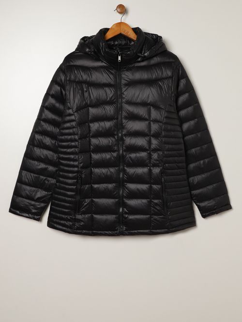 Jaqueta Puffer Plus Size Feminina PRETO