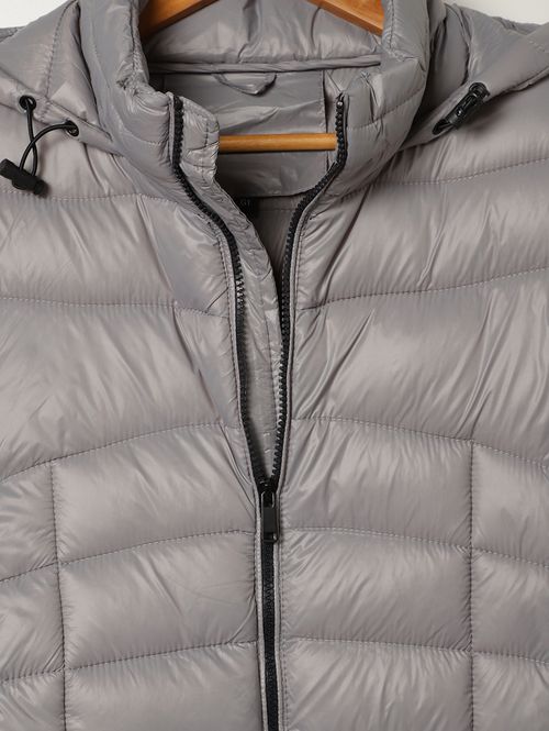 Jaqueta Puffer Plus Size Feminina CINZA