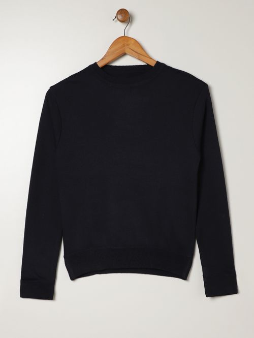 Blusão Tricot Juvenil Para Menina - MARINHO