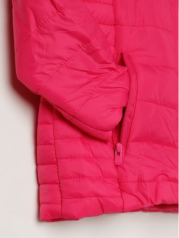 Jaqueta Puffer Infantil Para Menina - PINK