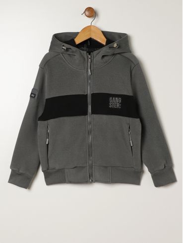 Casaco Parka Soft Infantil Para Menino - GRAFITE