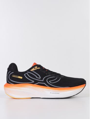 Tênis Esportivo Corre Max Olympikus Masculino PRETO/LARANJA