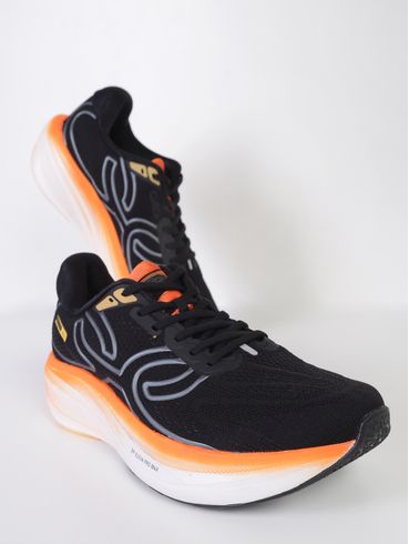 Tênis Esportivo Corre Max Olympikus Masculino PRETO/LARANJA