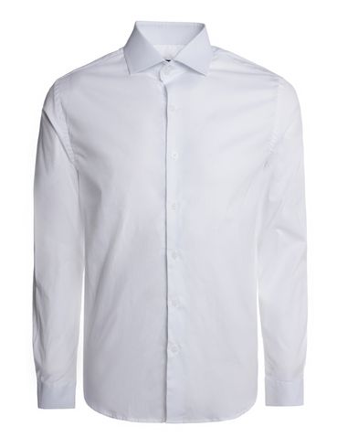 Camisa Slim Manga Longa Eletrón Masculina BRANCO