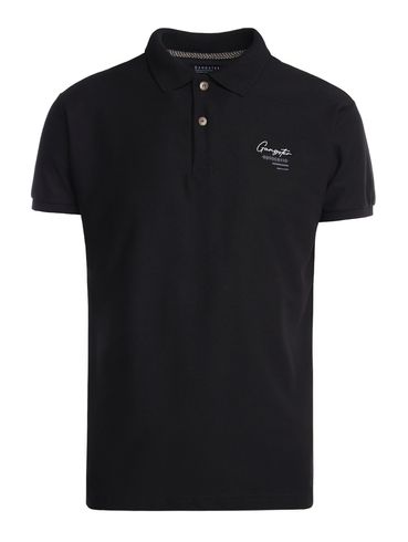 Polo Manga Curta Gangster Masculina PRETO