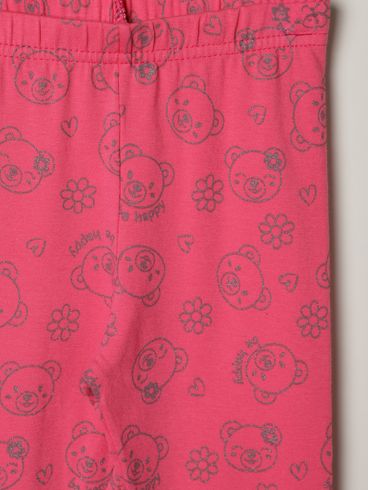 Calça Legging Infantil Para Menina - PINK