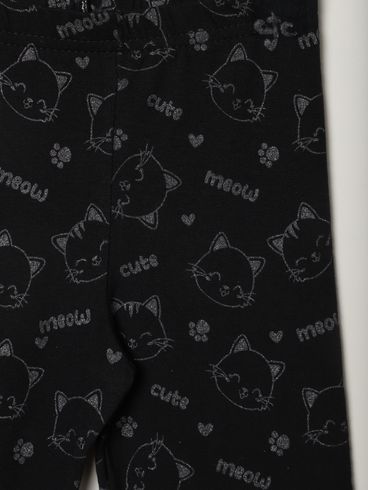 Calça Legging Infantil Para Menina - PRETO