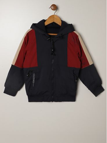 Casaco Parka Infantil Para Menino - MARINHO