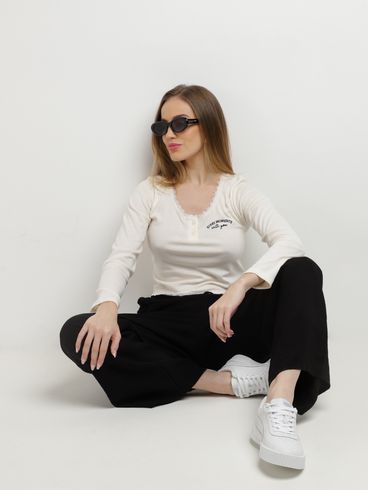 Blusa Manga Longa Feminina OFF WHITE