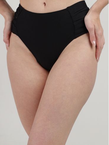 Biquíni Calcinha Bombom Alta Fio Duplo Feminino PRETO