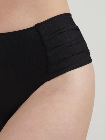 Biquíni Calcinha Bombom Alta Fio Duplo Feminino PRETO