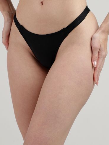 Biquíni Calcinha Slim Fio Feminino PRETO