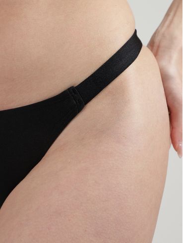 Biquíni Calcinha Slim Fio Feminino PRETO