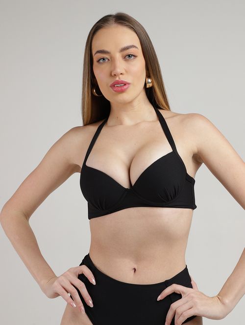 Biquíni Top Com Bojo Feminino PRETO