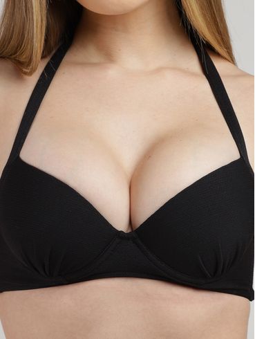 Biquíni Top Com Bojo Feminino PRETO