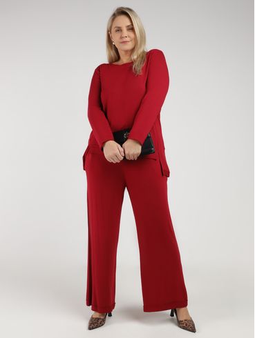 Moletom Mullet Plus Size Feminino VINHO