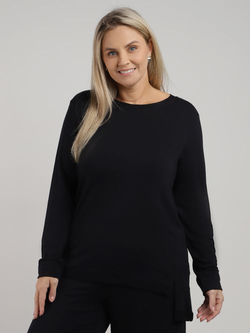 Moletom Mullet Plus Size Feminino PRETO
