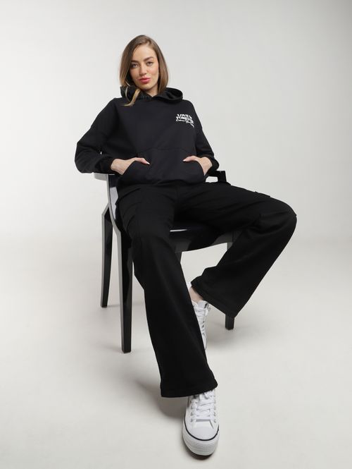 Moletom Manga Longa Feminino PRETO