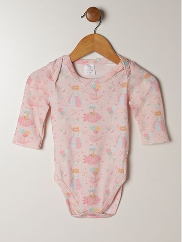 Body Infantil Para Bebê - ROSA