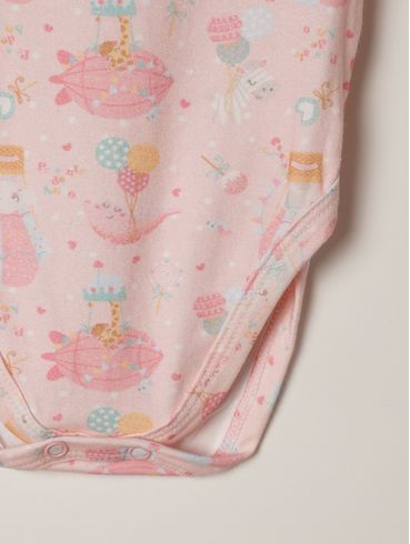 Body Infantil Para Bebê - ROSA