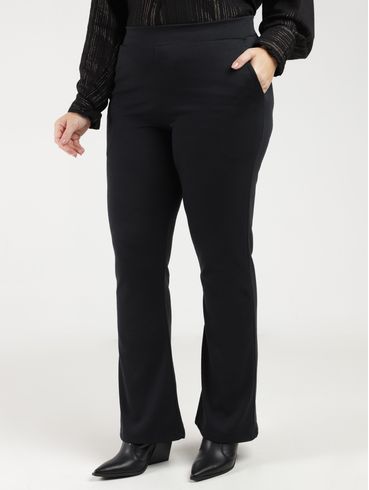 Calça Flare Plus Size Feminina PRETO