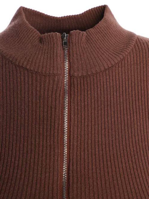 Blusão Tricot Cropped Feminino CAFE