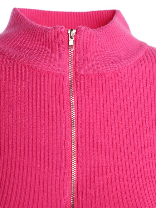 Blusão Tricot Cropped Feminino PINK