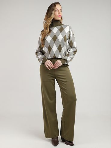 Blusão Tricot Xadrez Feminino VERDE