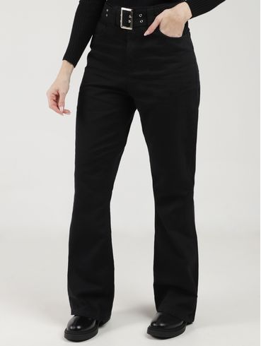 Calça Sarja Flare Sawary Feminina PRETO