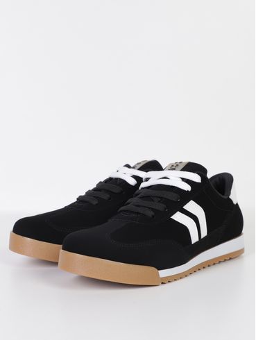 Tênis Casual Nobuck Via Marte Feminino PRETO