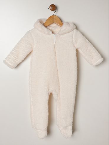 Macacão Infantil Para Menina - OFF WHITE