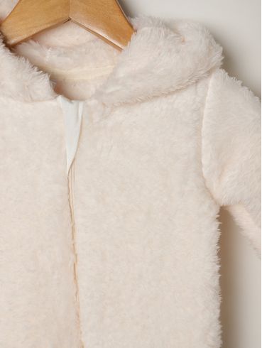 Macacão Infantil Para Menina - OFF WHITE