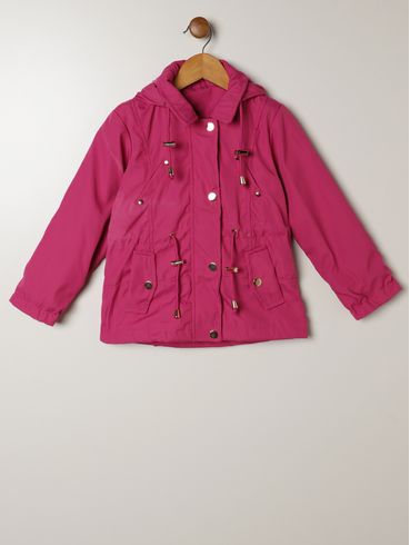 Jaqueta Parka Infantil Para Menina - PINK