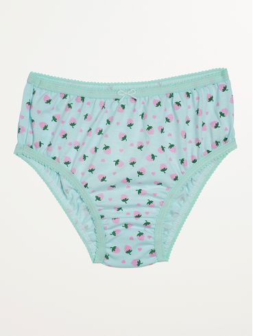 Calcinha Estampada Infantil Para Menina - VERDE