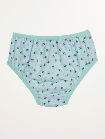 Calcinha Estampada Infantil Para Menina - VERDE