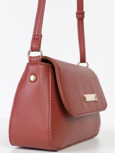 Bolsa Transversal Retangular Rafitthy Feminina CARAMELO
