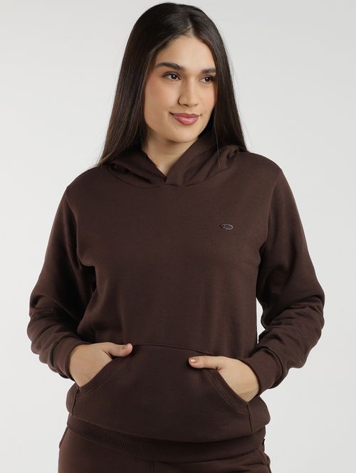 Moletom com Capuz Feminino MARROM