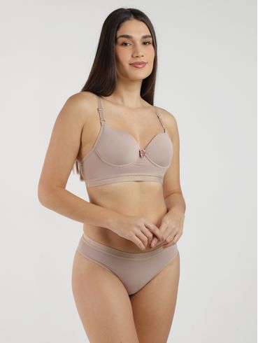 Conjunto Lingerie Feminino MARROM