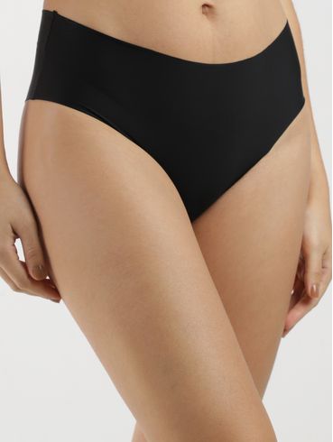 Kit Com 02 Calcinhas Sem Costura Feminina PRETO/ROSE