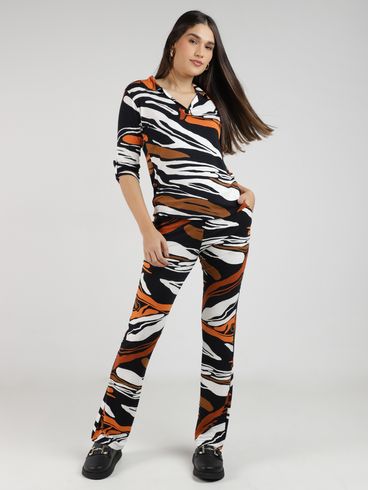 Calça Reta Autentique Feminina PRETO