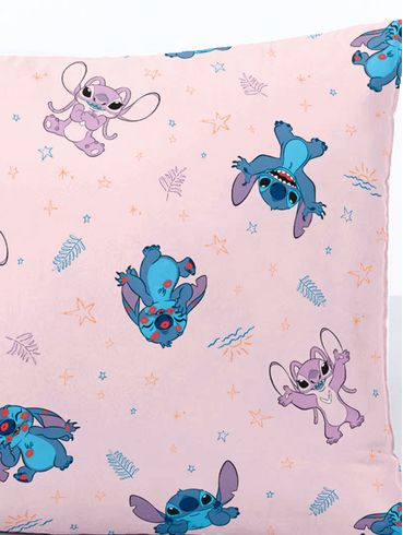 Travesseiro Stitch Love Hedrons ROSA